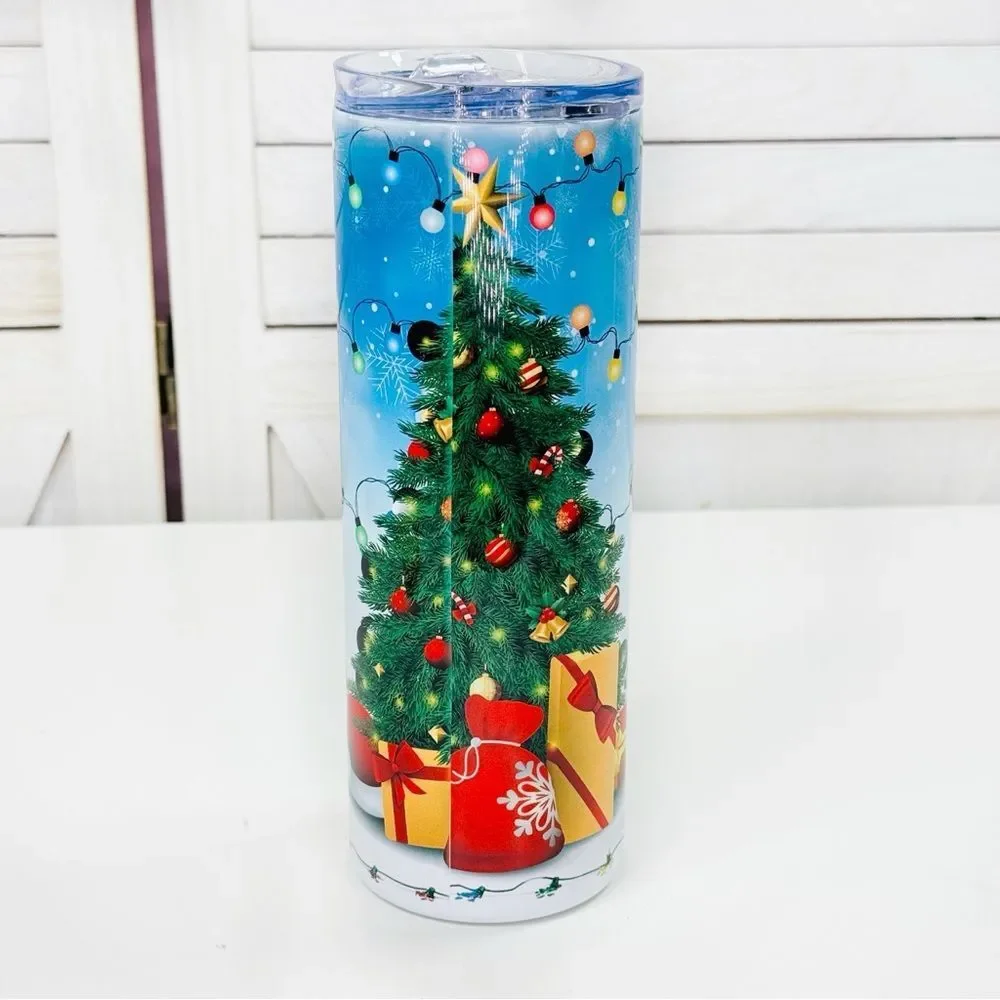 The Grinch Stainless Steel Tumbler Cup‎ With Lid